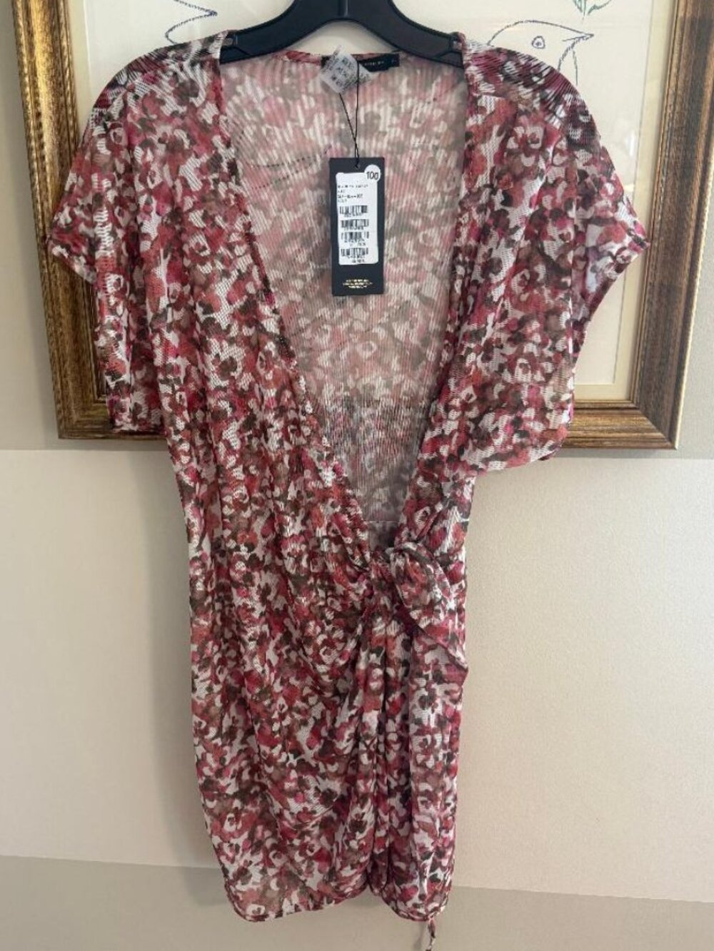 NWT Vix Paula Hermany Floral Coverup size S/P